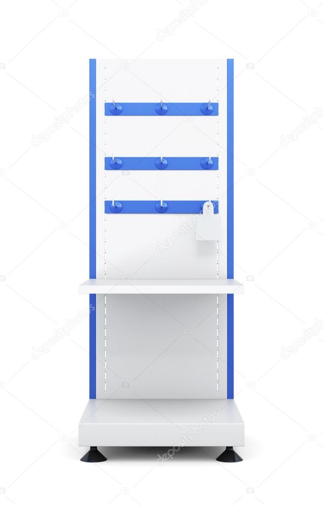 Parete espositiva ferramenta con pannelli forati e ganci